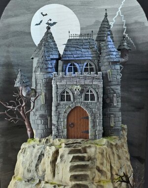 Spooky Haunted Castle Cake